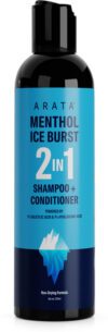 ARATA Menthol Ice Burst 2-in-1 Shampoo + Conditioner | With 1% Salicylic Acid(200 ml)