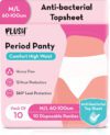 PLUSH Comfort High Waist Disposable Period Panty M/L- Pack of 10 Sanitary Pad(Pack of 10)
