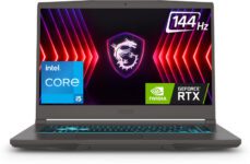 MSI Thin 15 Intel Core i5 13th Gen 13420H – (16 GB/512 GB SSD/Windows 11 Home/6 GB Graphics/NVIDIA GeForce RTX 3050/144 Hz) Thin 15 B13UDX-3223IN Gaming Laptop(15.6 Inch, Cosmos Gray, 1.86 Kg)