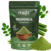 Oragix Organic Moringa Powder – 100% Pure Natural Moringa Leaf Supplement | Vegan, Non-GMO, Gluten-Free Superfood for Energy, Immunity, Detox, Skin & Hair