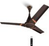 KUHL Prima A3 BLDC 65% Power Saving with 24 Months Warranty BLDC Motor with Remote 1200 mm Ceiling Fan(5 Star | Espresso | Pack of 1)