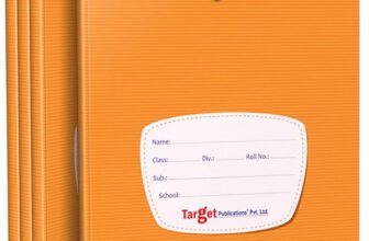 Target Publications Small Square Maths Notebooks for Kids | Soft Cover | Pack of 4 Regular Notebook Ruled 172 Pages(Brown, Pack of 4)
