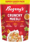 Bagrry’s Crunchy Muesli with Almonds, Raisins & Honey |40% Fibre Rich Oats Pouch(750 g)