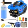 Woscher Car Washer High Pressure Gun Pressure Washer for Car, Car Washing Pump for Car, Bike and Home Use Cleaning |18 Months Warranty | 100% Copper Motor | 2400 Watts | 240 Bars |