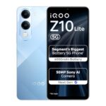 iQOO Z10 Lite 5G (Titanium Blue, 4GB RAM, 128GB Storage) | 6000 mAh Battery | Dimensity 6300 5G Processor with 433K+* AnTuTu Score | IP64 Rated & Military Grade Shock-Resistance*