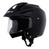 Vega Crux ISI Certified Flip-Up Helmet for Men and Women with Clear Visor(Black, Size:L)