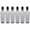 PEARLPET Nira- BPA-free Plastic Water Bottle Set of 6 Pcs, Each 1000ml, Grey