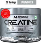 BIGMUSCLES NUTRITION Creatine Monohydrate [50 Servings] | Supports Lean Muscle Building & Recovery Creatine(155 g, Unflavoured)