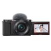 Sony Alpha ZV-E10L 24.2 Mega Pixel Interchangeable-Lens Mirrorless vlog Camera with 16-50 mm Lens, Made for Creators | APS-C Sensor | Advanced Autofocus | Clear Audio & 4K Movie Recording – Black