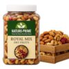 Nature Prime Royal Dry Fruit Mix | Premium Nuts & Dried Fruits Blend | Almonds, Cashews, Raisins, Pistachios, Walnuts| No Added Sugar | 500 Gm