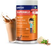 Gritzo SuperMilk Height+ (7-12y Boys), 10g Protein (Double Chocolate)(400 g)