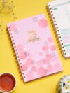DOODLE Undated Daily Planner I A5 I Hard Cover I Wiro Bound I192 Ruled Pages I 80 GSM I Lay Flat Design I Metal Corners I Plan your day, To do List- (Amazing Today)