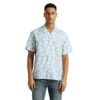 Pepe Jeans Men’s Regular Fit Printed Shirts Blue