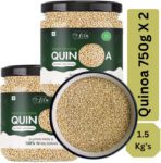 lila dry fruits Quinoa Seeds 1.5 Kg | Gluten Free Breakfast | Diet food for Weight Management Quinoa Seeds(2 x 0.75 kg)