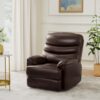 Amazon Brand – Solimo Serpens Single Seater Recliner (Brown, Leatherette)