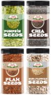 Nature Aahar organic seeds combo chia ,sunflower , pumpkin, flax seeds (250gm each) Black Chia Seeds, Sunflower Seeds, Pumpkin Seeds, Roasted Flax Seeds(4 x 0.25 kg)