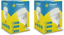 Flipkart SmartBuy 50 w Basic Round B22 LED Bulb(White, Pack of 2)