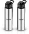 Greenchef 900 ml Steel Bottle(Pack of 2, Silver)