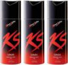 KS SPARK 3 Body Spray – For Men & Women (450 ml, Pack of 3) Deodorant Spray  –  For Men(450 ml, Pack of 3)
