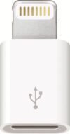 Apple MD820ZM/A Lightning to Micro USB Adapter Lightning Cable(Compatible with HDTV, White, One Cable)