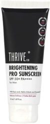 ThriveCo Sunscreen – SPF 50 PA++++ Brightening PRO Sunscreen with Kojic Acid & Vitamin C for Men(50 ml)