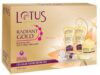 LOTUS HERBALS Radiant Gold Cellular Glow Facial Kit 170g (4×42.5 g)(4 x 42.5 g)