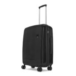 VIP Polypropylene (PP) Rigel Check-in 67 Cm (Medium) 8 Spinner Wheels Trolley Bags for Travel, Hard Case Lightweight Bag with TSA Lock and Wet Pouch Suitcase for Travel (Black)