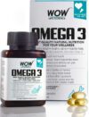 WOW Life Science Omega-3 1300 mg EPA +DHA Enriched(60 Capsules)