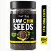 NeutriOne Raw Chia Seeds for Weight Loss with Omega 3 ,Zinc and Fiber,Calcium Rich/Protein Chia Seeds(500 g)
