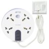 Ant Plus Electric 430 Power Strips with 4 Universal Socket and 3 USB-A, 3-Meter Cord, 2500-Watt, Fireproof, Heavy Duty Cable Overload Protection, Extension Cord for Home/Office Appliances – White