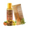 Shaastram Olive Almond Herbal Hair oil 100ml + Pure Neem Comb Combo