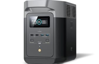 EF ECOFLOW DELTA 2 Portable Power Station | 1-3kWh Expandable | LiFePO4 Battery, 80Min Charge | 230V/50Hz India Use | Solar Generator for Home Backup, Camping, RV