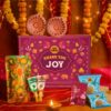 GO DESi Diwali Gift Box –12 Items | Share the Joy Diwali Gift | Diya Set | Diwali Gifts for Family and Friends | Budget diwali gifts | Hamper | Coconut Laddu | DESi POPz: Tangy Imli, Real Aam, Kaccha Aam | Meetha Paan