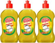 stanfresh Liquid Dish Wash Gel( Pack Of 3) Dish Cleaning Gel(Lemon, 3 x 0.5 L)