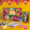 GO DESi Diwali Gift Box -17 Items | DESi Fun Diwali Gift Hamper | Diwali Diya Set | Diwali Gifts for Family and Friends | Toran | Kaju Katli | DESi POPz: Tangy Imli, Real Aam, Kaccha Aam | Badam Coconut Barfi | Kaju Kishmish Coconut Barfi | Meetha Paan | Fruti Twist: Real Aam, Kaccha Aam, Guava