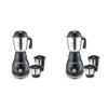 Lifelong LLMG23 Power Pro 500-Watt Mixer Grinder with 3 Jars (Liquidizing, Wet Grinding and Chutney Jar), Stainless Steel blades, 1 Year Warranty (Black) (Pack of 2)