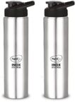 Pigeon by Stovekraft Stainless Steel INOX Hydra 1000 Drinking Water Bottle 900 ml – Silver (Pack of 2)