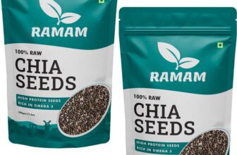 Ramam Chia seeds For Weight Management | Rich in Omega 3| High Protein seeds | Black Chia Seeds(2 x 0.5 kg)