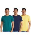 Amazon Brand – Symbol Men’s Solid Regular T-Shirt (SS19TSHSRNPO3-2_Multicolor7_S)
