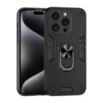 amazon basics Basic Case for Apple iPhone 15 Pro (Polycarbonate, Thermoplastic Polyurethane_Black)