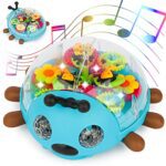 Zest 4 Toyz Musical Toys for Kids Toys Transparent Gear Dancing Toys for Kids 360 Degree Rotating Light & Sound Toy for Boys & Girls Birthday Gift for 1 Year+ (Multicolor) – Ladybug Design