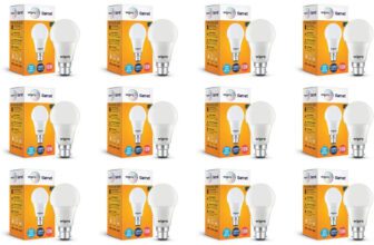 Wipro 10 W Basic Standard B22 LED Bulb(White, Pack of 18)