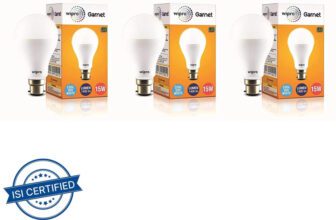 Wipro 15 W Basic Standard B22 LED Bulb(White, Pack of 3)