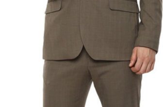 VAN HEUSEN Single Breasted Textured Men Suit