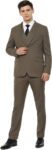 VAN HEUSEN Single Breasted Textured Men Suit