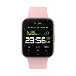 AireeZ P25 Smart Fitness Watch with 1.70” HD Curved Display, Long Battery, Slim Premium Design, Steps & Sleep Tracking, HR-BP-SpO2 Monitoring, Multiple Sports Modes, IP68 Rated Waterproof (Pink)