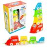 Ratna’s 3-in-1 Train Stacker, Nesting, Stacking & Pull Along Toy for Kids 1+ Years