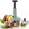 MACARIZE Vegetable & Fruit Chopper(1 Container, 1 Pressing Head)