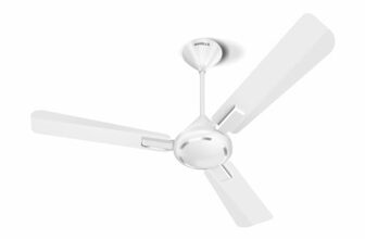 Havells 1200Mm Ambrose Es Ceiling Fan|Premium Matt Finish, Decorative Fan, Elegant Looks, High Air Delivery, Energy Saving, 100% Pure Copper Motor|2 Year Warranty|(Pack Of 1, Chrome) 1 Star