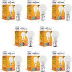 Wipro 10 W Basic Standard B22 LED Bulb(White, Pack of 8)